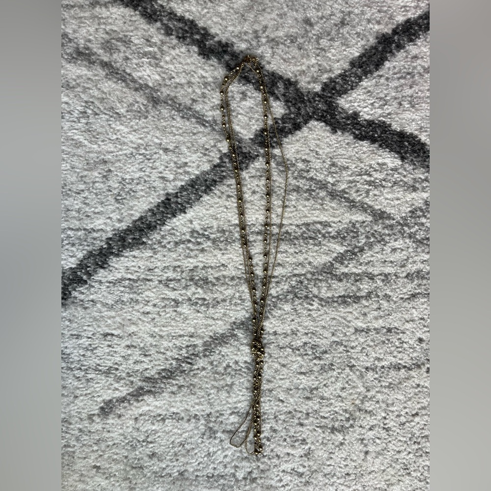 Metallic, Long Necklace